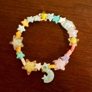 Home made bead bracelet:Night sky